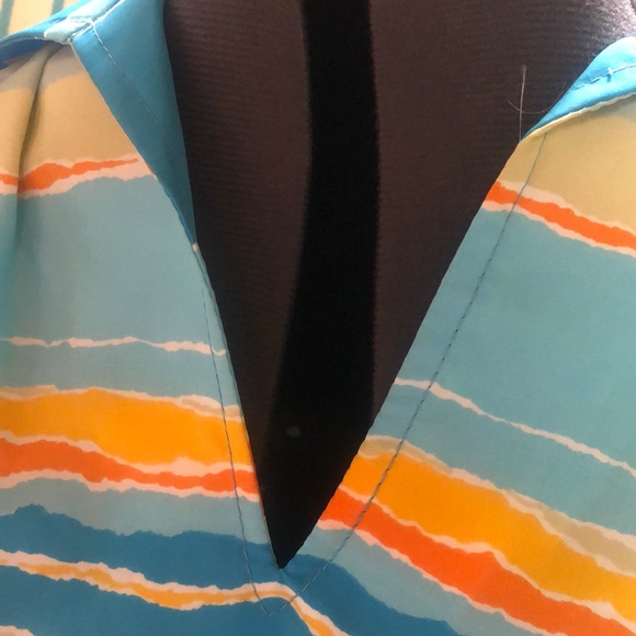 Vintage 1970’s - Alex Coleman- rare find- tunic top, nwot - belted- sunset tones - Picture 10 of 11